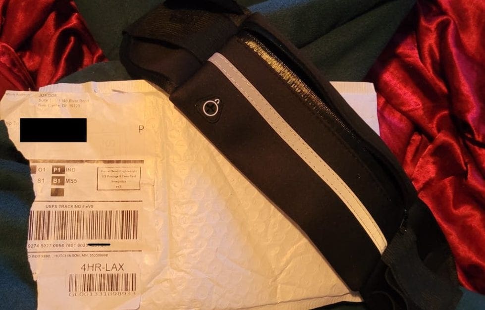 A suspicious consumer alerted the Better Business Bureau Serving Delaware to this unsolicited package from “Joe Doe” in “Delaware.” (Better Business Bureau Serving Delaware photo)