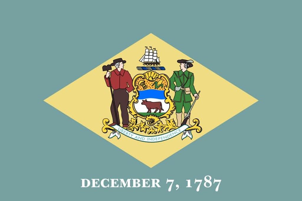 Delaware flag 2
