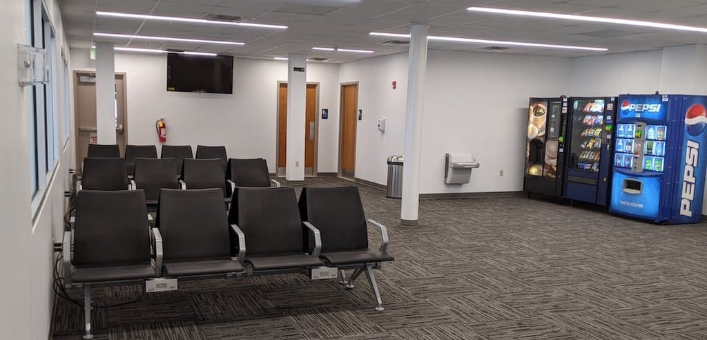 Wilmington-New Castle Airport waiting area. (Delaware River & Bay Authority photo)