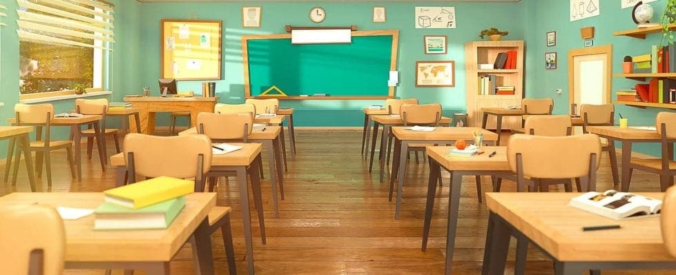 bigstock Empty School Classroom In Cart 366362551
