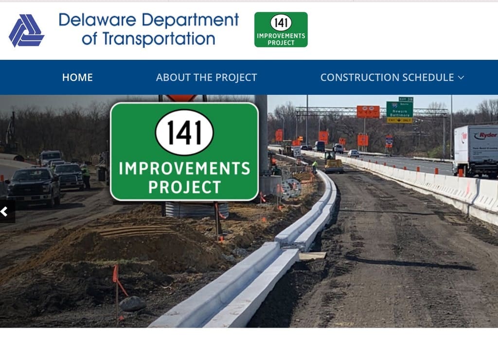 Delaware Route 141 improvements project
