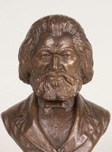 Frederick Douglass bust by Isaac Scott Hathaway. (Delaware Art Museum)