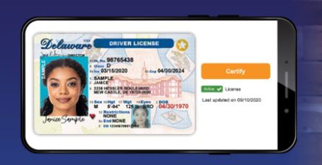 A new DMV program allows people to put driver's licenses on their telephones.