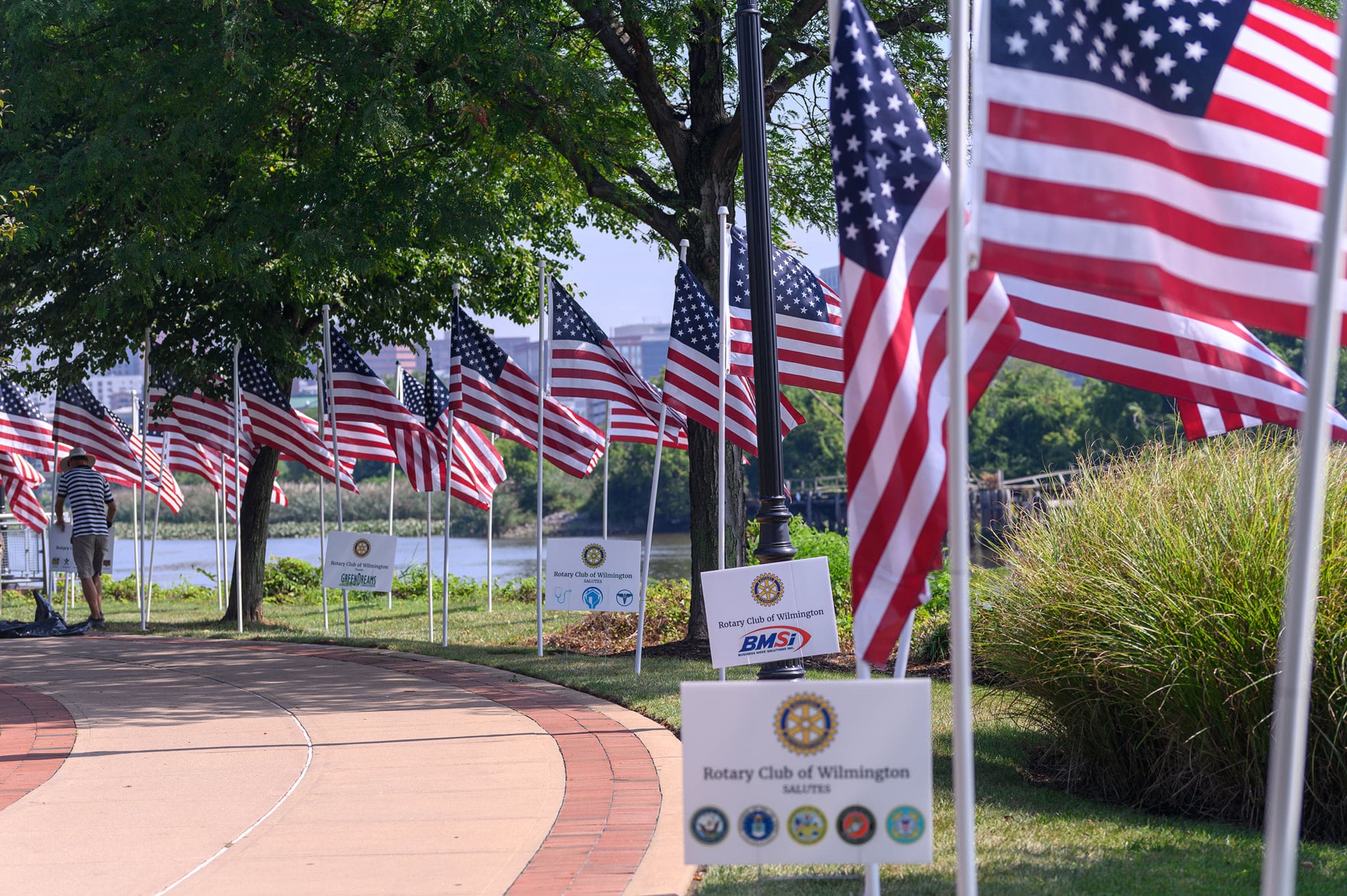 Featured image for “American flags will line Wilmington Riverfront through Sept. 20”
