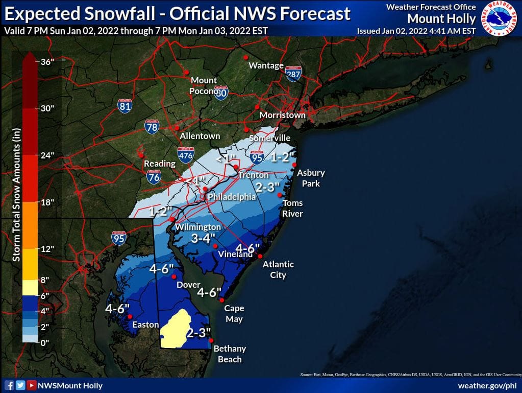 Featured image for “Monday snow expected to hit downstate harder than up”