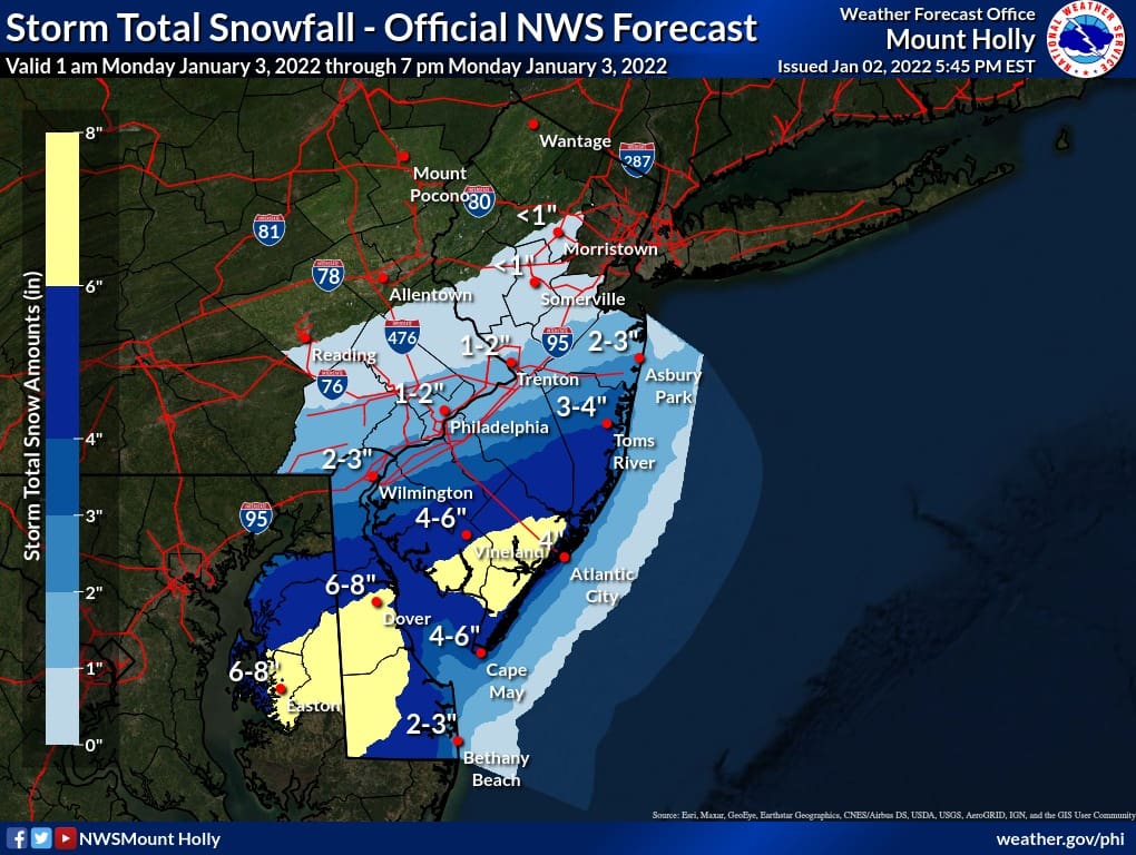 Featured image for “Storm may drop 2-6 inches of snow upstate; 6-8 inches downstate”