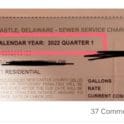 New Castle County's new sewer bill has a typo, the county noted on Facebook.