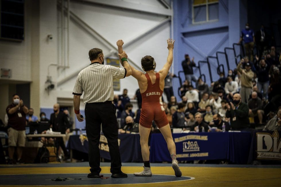 Wilmington Man Arrested for Multiple Drug Offenses Following Search Warrant 1 Smyrnas Gabe Giampietro acknowledges the crowd at Cape Henlopen High School after winning his fourth state championship
