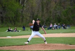 Aidan Deakins picthed 5 storng innings in the win over Salesianum photo by Nick Halliday scaled 3