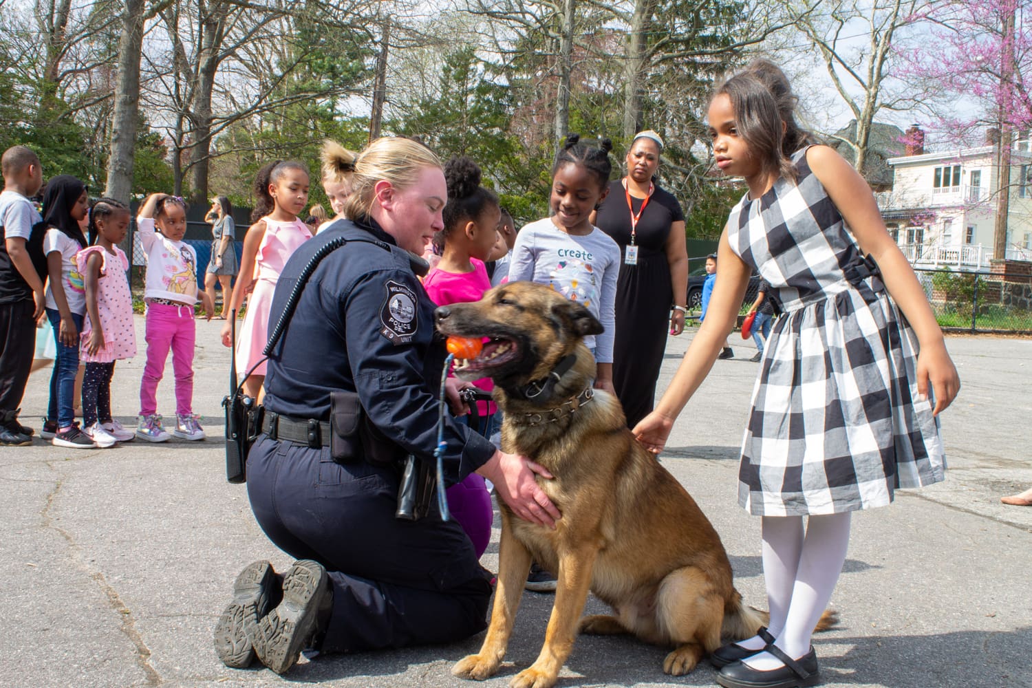 Featured image for “Police K-9s amaze Highlands Elementary students”