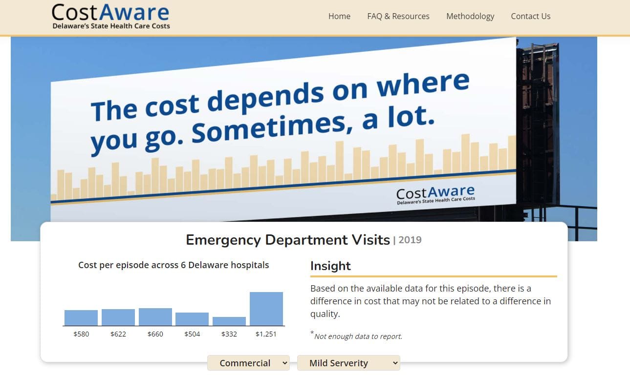 Featured image for “New CostAware site compares bills for state hospital services, stays”