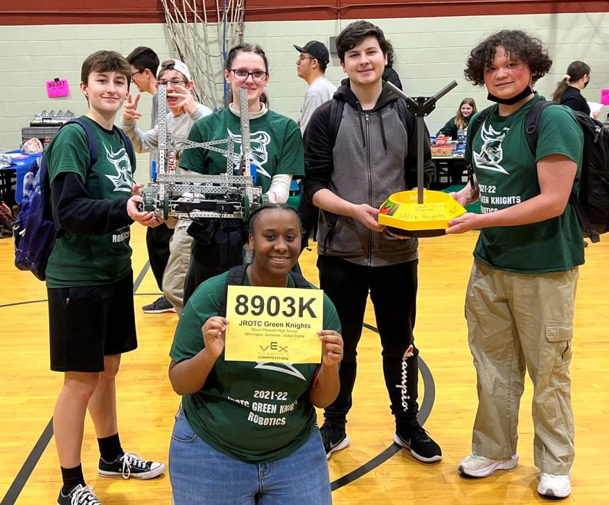 Featured image for “Mount Pleasant’s robotics team heads to world championships”