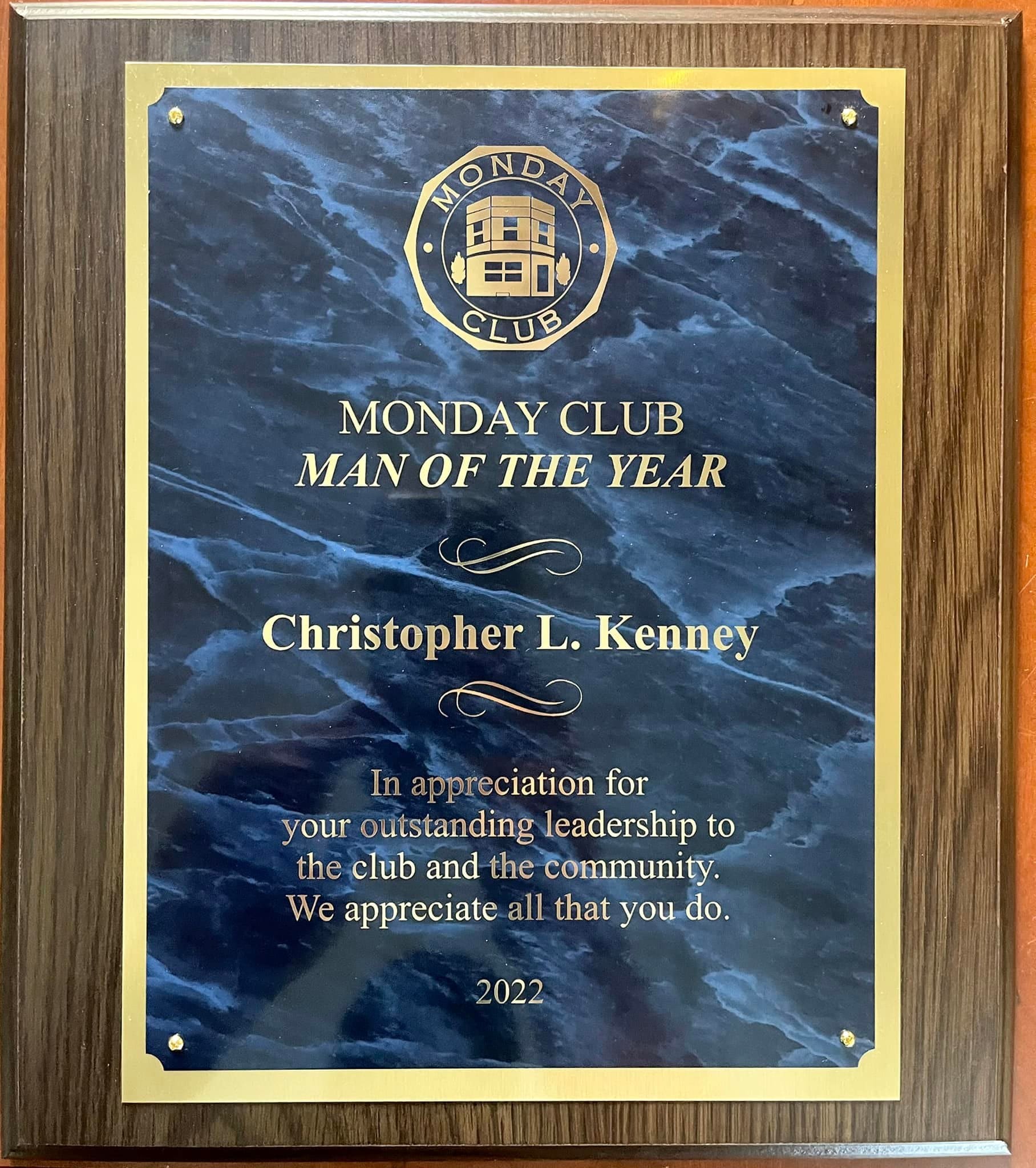 The Monday Club has named Chris Kenny and Venter Wright their 2022 Men of the Year.