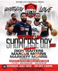 Team Brotherly Love Dion Waiters the Morris Twins Markieff and Marcus former lottery picks Lonnie Walker and DeAndre Hunter and Brad Wanamaker