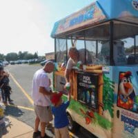 Snow cones were just one of the items on the menu of fun at Castle Hills' back-to-school celebration Wednesday.