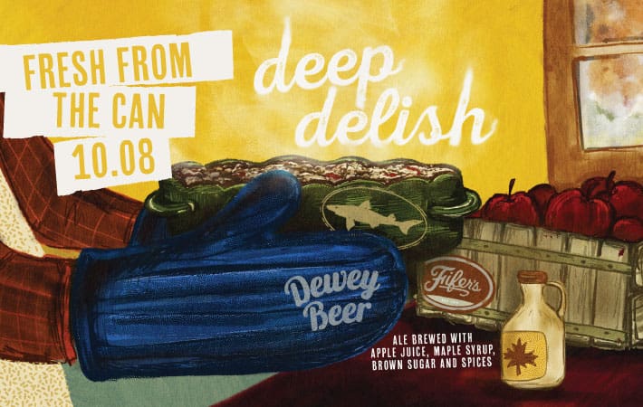 Featured image for “Dogfish, Dewey Beer, Fifer Orchards team up on autumn ale”