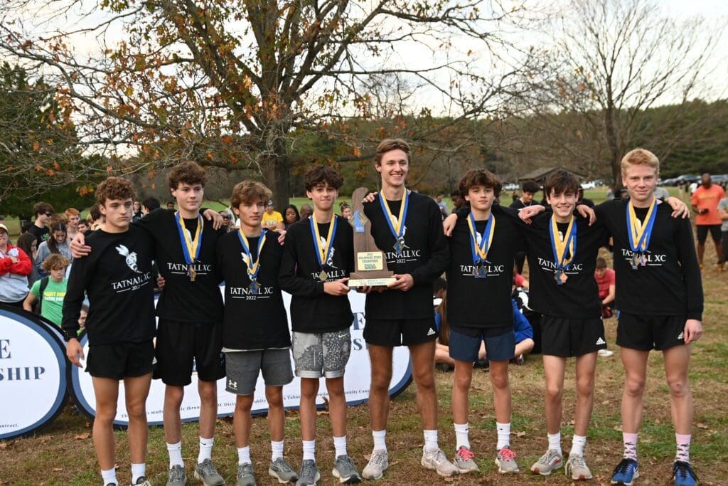 Tatnall Cross Country is the 2022 Division 2 state champions photo courtesy of Nick Halliday