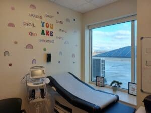 A look at one of the beds at Kuumba Academy's wellness center.