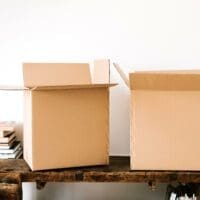 Boxes used for eviction tenant