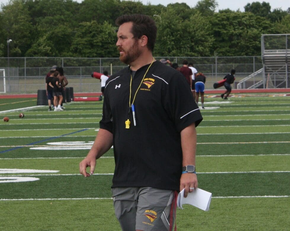 After two years away from football Jed Bell will lead the Milford Buccaneers photo by Benny Mitchell