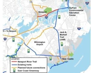 The Newport River Trail is getting $23 million in federal funding. (WILMAPCO )