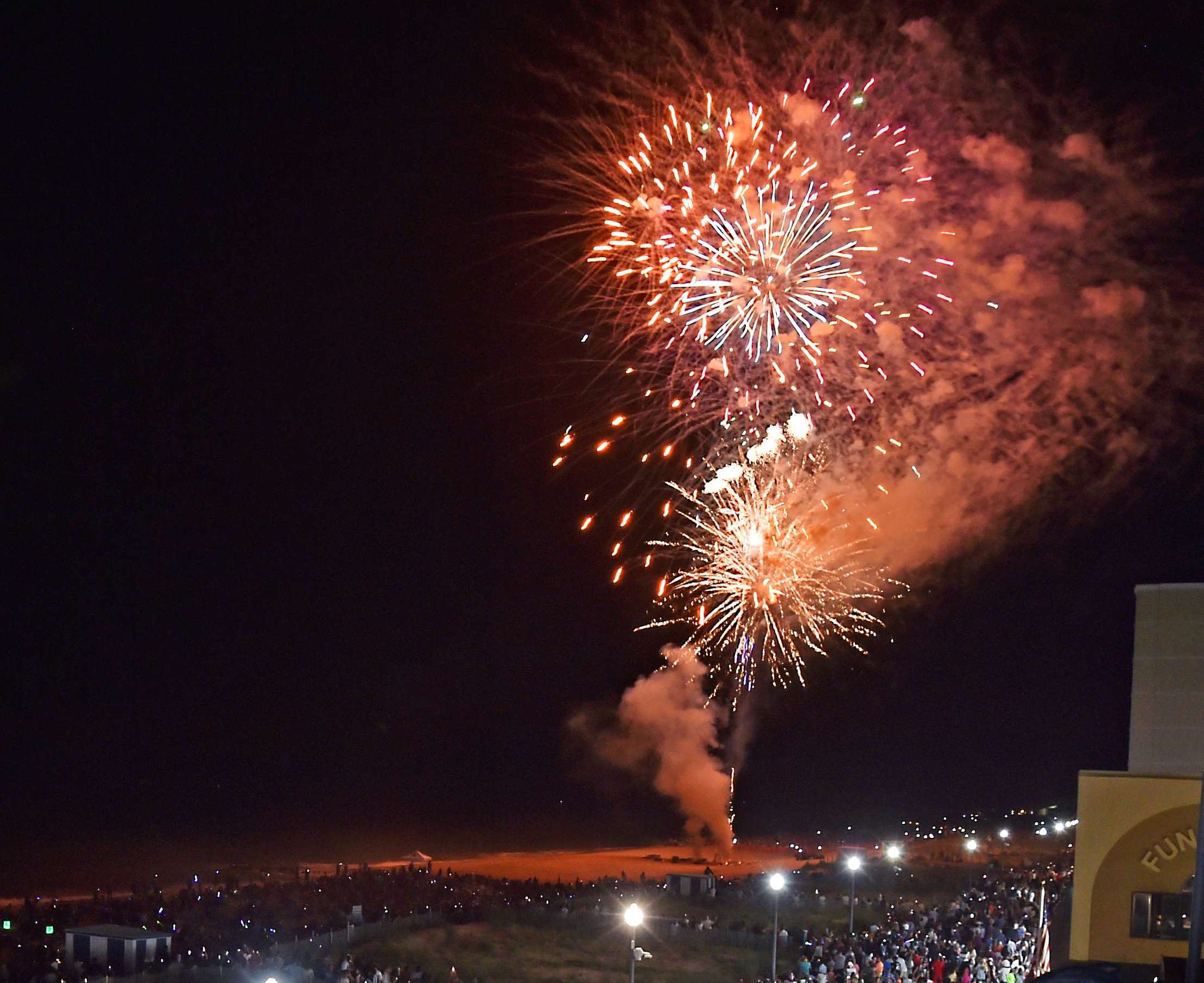 Fireworks over Rehoboth Beach. (Butch Comedy's photo courtesy of Rehoboth Beach)