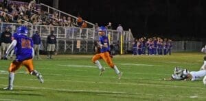 Delmar Wildcats football team quarter back lookinfg for an open receiver photo courtesy of Delmar Wildcats Football Facebook