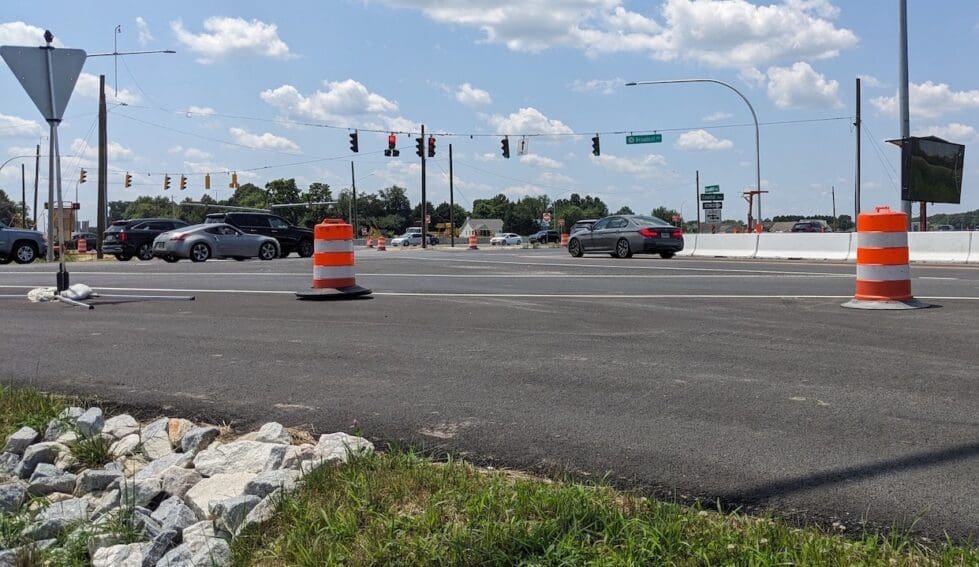 Construction has begun to eliminate the last traffic light on Route 1 between Dover and Nassau. (Ken Mammarella photo)