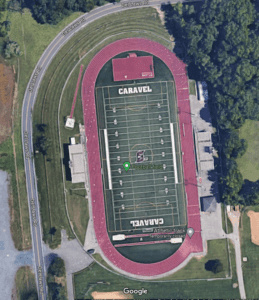 Caravel Academy Bob Peoples Stadium ariel view photo courtesy of Google Maps