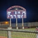 Caravel Academy Bob Peoples Stadium scoreboard photo courtesy of Bob Peoples Stadium Facebook