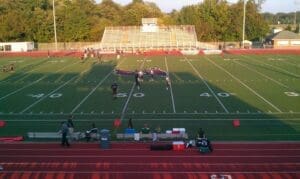 Caravel Academy Bob Peoples Stadium view from visitor side photo courtesy of Bob Peoples Stadium Facebook