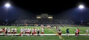 Photo during a fooball at Abessinio Stadium from the visitors side photo courtesy of Mike Lang of The Dialog