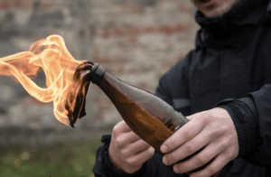 Job Gillette, a 25-year-old from Millsboro, was in possession of 17 Molotov cocktails.