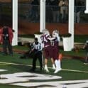 Caravel football Ira Yates and Brock Rhoades celebrate after a touchdown photo courtesy of Nick Halliday