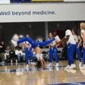 Delaware Blue Coats dance team performs duing a game Photo courtesy of Ben Fulton