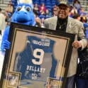 Delaware Blue Bombers legend Waite Bellamy has his jersey retired at the Blue Coats game photo courtesy of Ben Fulton 1