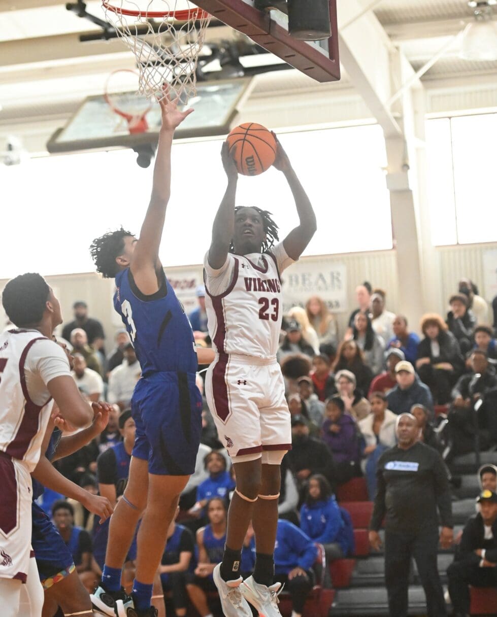 St Elizabeths Julius Wright attempts a shot in their game against Dover photo courtesy of Ben Fulton