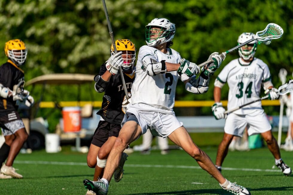 Archmere boys lacrosse Drew Duncan takes a shot during a game. Photo courtesy of Archmere lacrosse Twitter