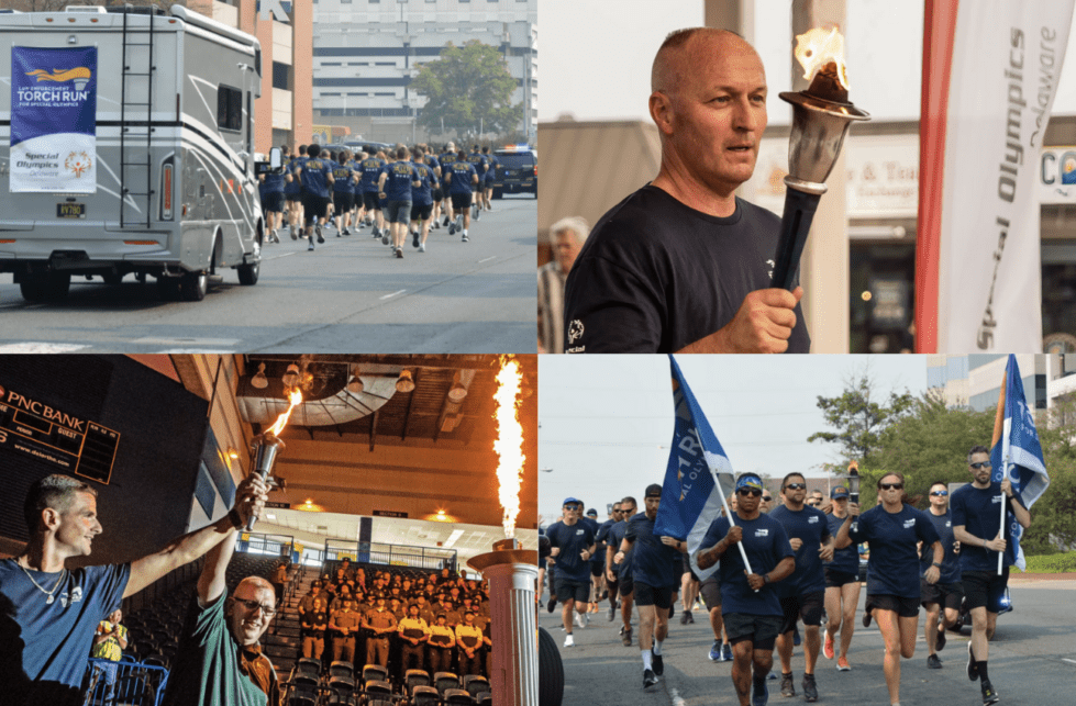 This year's statewide Torch Run begins Wednesday and leads into a grand ceremony on Friday afternoon. (Photos from the Special Olympics Delaware)