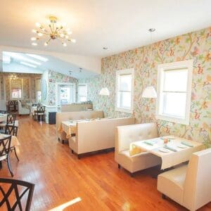 The dining room of Raas, one of the beach restaurants to check out this summer.