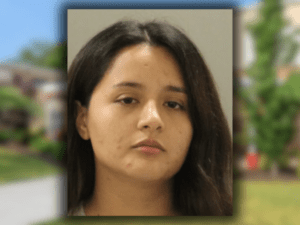 Alanis Pinion has been arrested on two felonies and one misdemeanor for sending "sexually explicit" photos to a 14-year-old student. Photo of Pinion provided by the New Castle County Police Department.