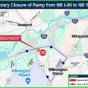 Work begins Aug. 5 to create a third lane on I-295. Delaware Department of Transportation
