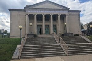 Ursuline Academy wants to renovate an adjacent church into a performing arts center. Ken Mammarella photo