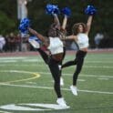 Newark Charter dance team performing at halftime of the football game. Photo by Nick Halliday