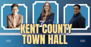 Last week's town hall took an increasingly popular security measure. (Photo from Facebook)