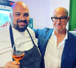 Chef Celso and Stanley Tucci