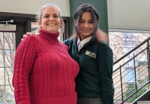 Saint Mark's teacher Barb Stefani, left, and junior Zhara Waters, will head to the Young People’s Continental Congress in July.
