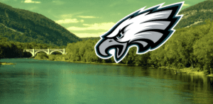 The Eagles' River name will overtake the Delaware River until Feb. 10, the day after Super Bowl LIX.