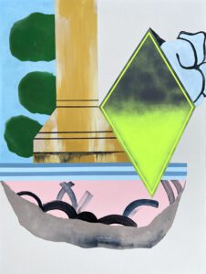 Acrylic and spray canvas by Jennifer Small.