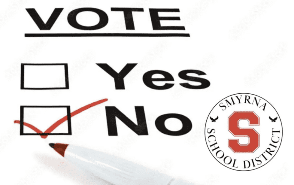 Smyrna's operational referendum failed with nearly 60% of voters choosing against a tax increase that would bolster the district's budget.